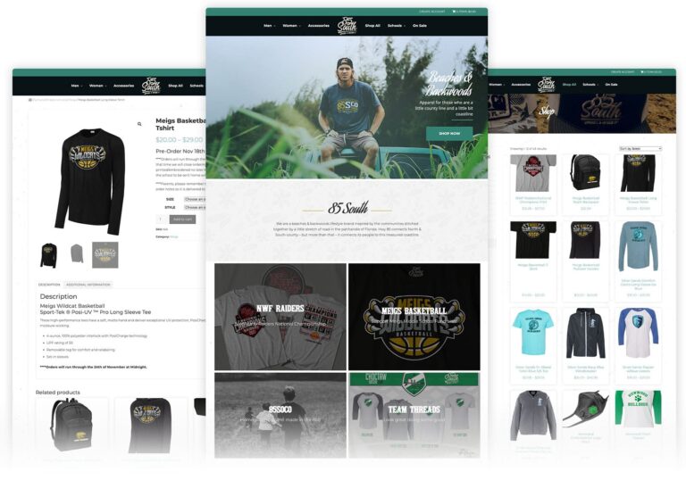 85south.com website showcase 3 screen 768x538