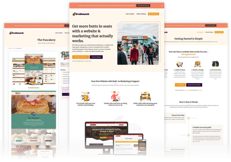 grublaunch.com website showcase 3 screen 768x538