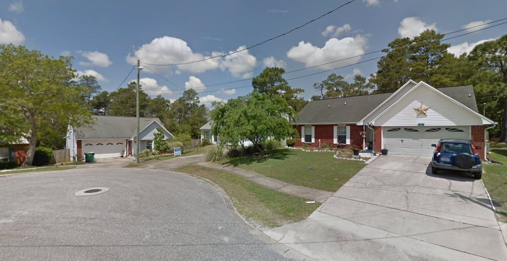 End of trail Hiking Area in Niceville Florida