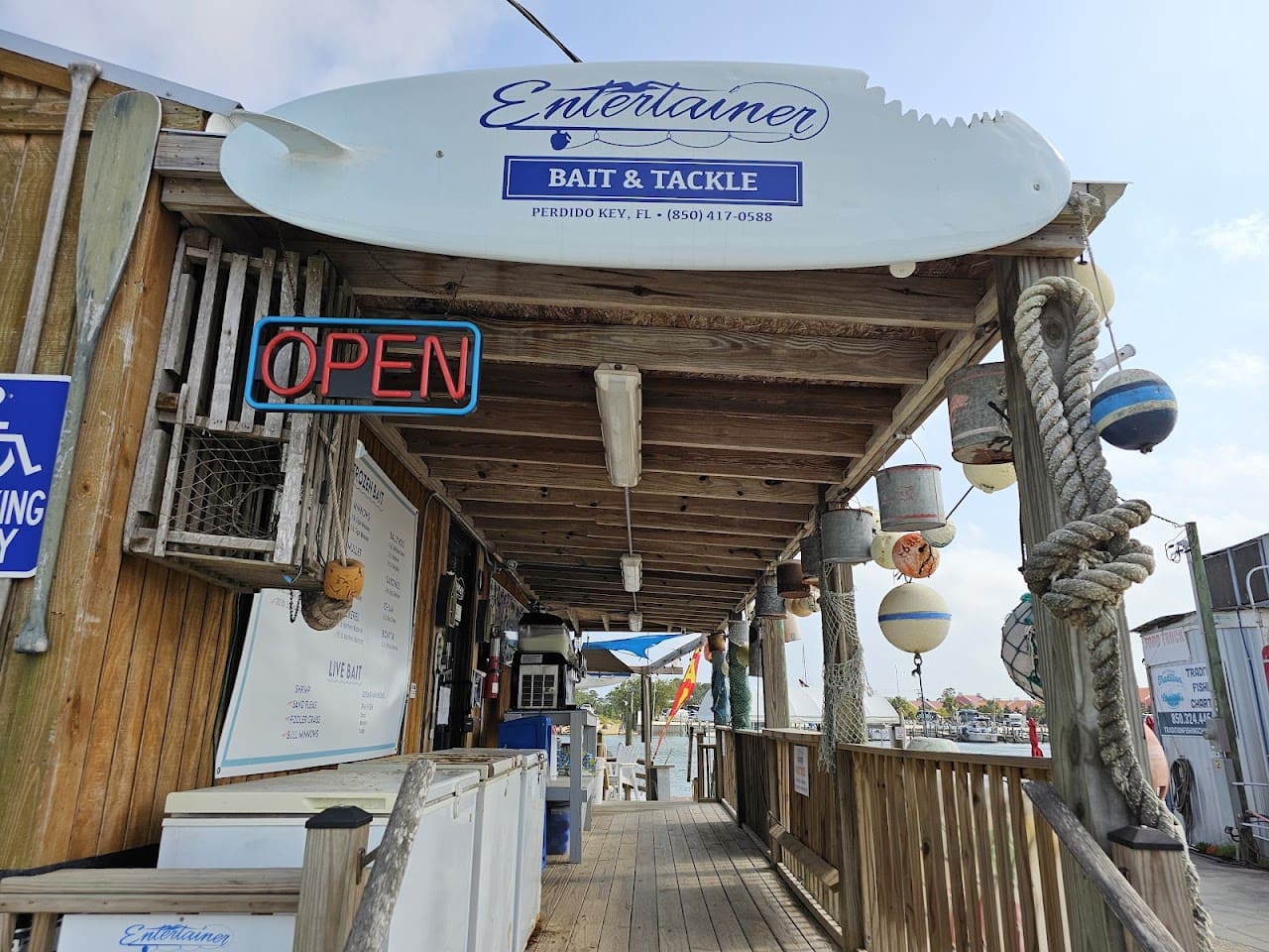 Entertainer Bait Tackle Bait Shop in Pensacola Florida