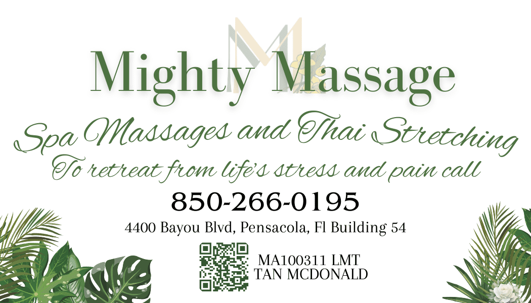 Mighty Massage Massage Therapist in Pensacola Florida