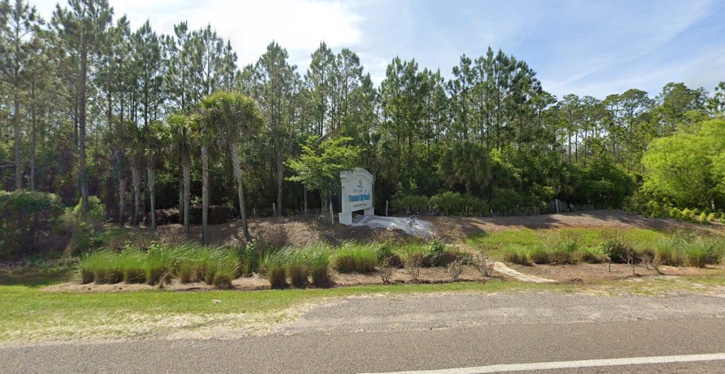 Panama City welcome Sign Historical Landmark in Inlet Beach Florida
