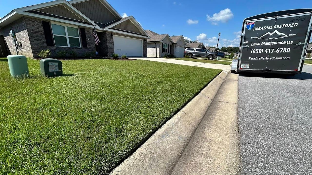 Paradise Restored Lawn Maintenance Lawn Care Service in Pensacola Florida