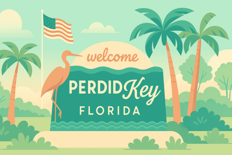 Perdido Key Sign illustration HelloEmCo v2