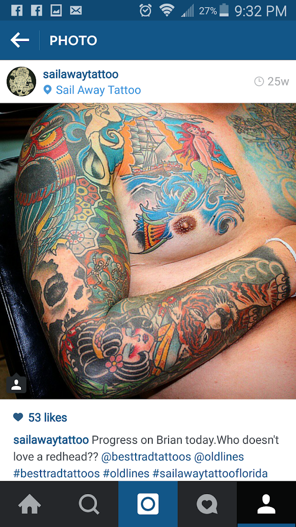 Sail Away Tattoo Tattoo Shop in Mary Esther Florida